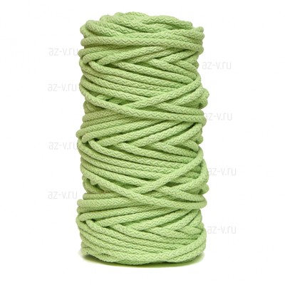 Шнур хлопковый для шитья ср. жесткости 5 мм., шартрез, AZ 5-SH-125