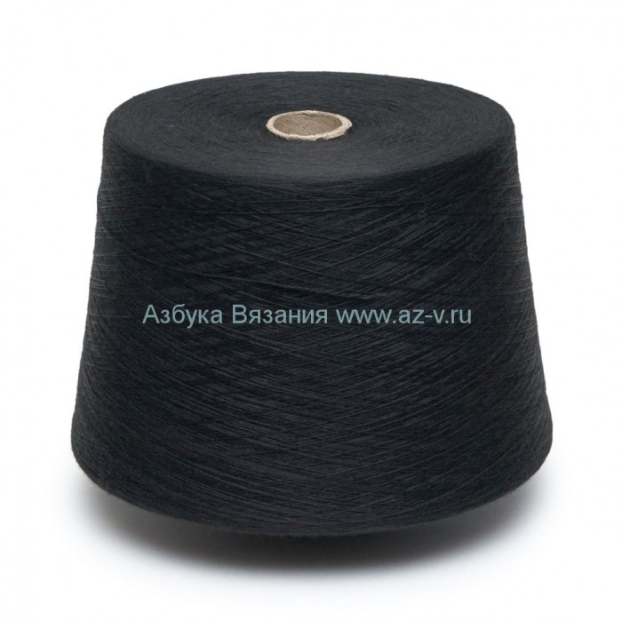 Пряжа в бобине, 242/004 черный, 30% шерсть, 70% акрил, 31/2, Слоним