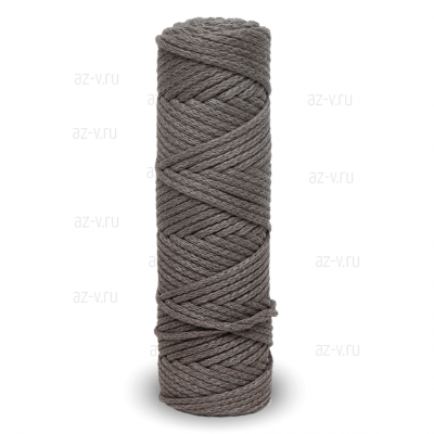 Шнур хлопковый 3 мм.,  50 м., корица, AZ 3-104