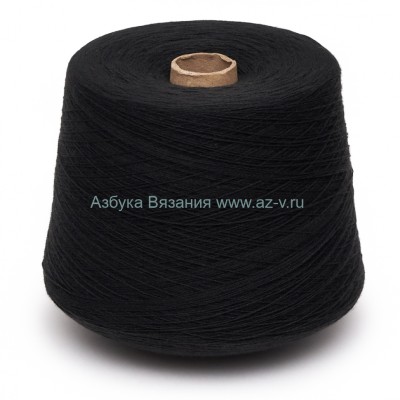 Пряжа в бобине, черный 26В, 100% акрил, 32/2, Слоним