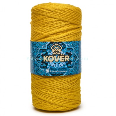 Шнур 6 мм, 822/6 желтый бархат , акрил