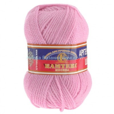 Пряжа &quot;Аргентинская шерсть&quot;, розовый 056, шерсть 100%, 100 г.