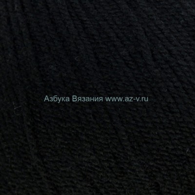 Пряжа &quot;Карамелька&quot;, черный 003, акрил 100%, 50 г.
