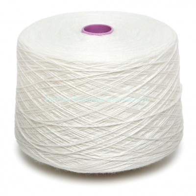 Пряжа в бобине, E.Miroglio Hunor, молочный W8Z, 50% меринос, 50% акрил