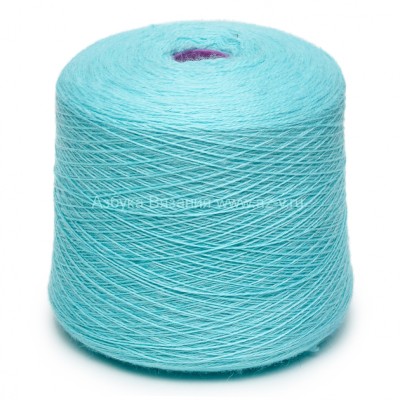 Пряжа в бобине, E.Miroglio Hunor, небесная бирюза X5X, 50% меринос, 50% акрил
