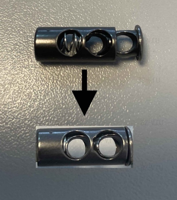 Металлический наконечник на шнур, эглет