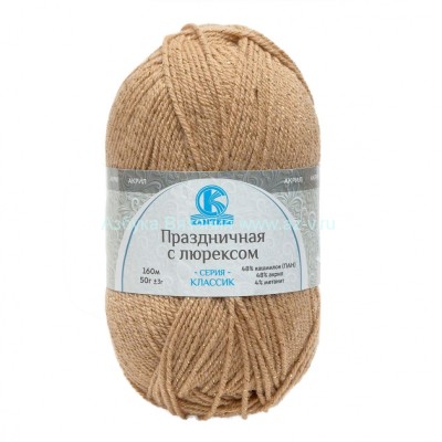 Пряжа &quot;Праздничная&quot;, арахис 170, ПАН 48%, акрил 48%, метанит 4%, 50 г.