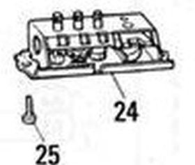 Счётчик рядов встроенный в корпус Brother KH