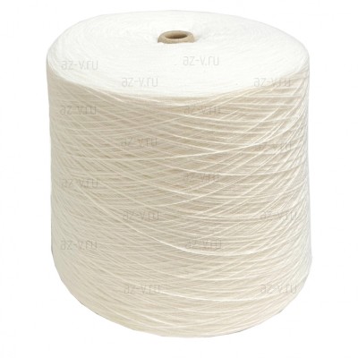 Пряжа в бобине Турция, белый 0502, 100% акрил, Nm 28/2