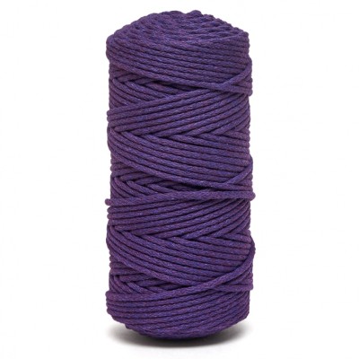 Шнур хлопковый 5 мм., 100 м., фиолетовый, AZ 5-134