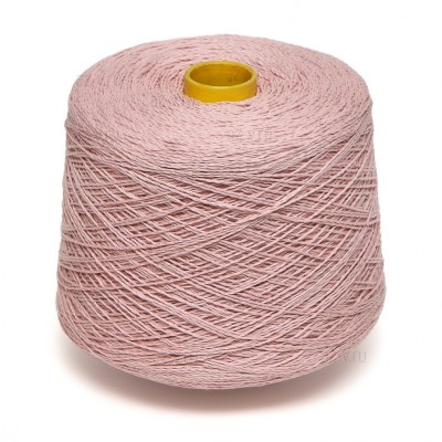 Пряжа в бобине, Zegna Baruffa Summer PePe, пыльная роза 852904, 82% хлопок, 8% шёлк, 10% кашемир