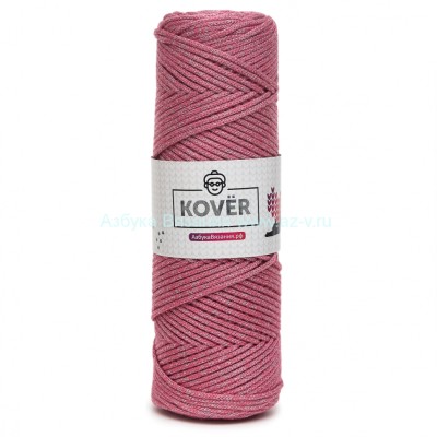 Шнур 2 мм, 516/6 розовая долина  , акрил + люрекс