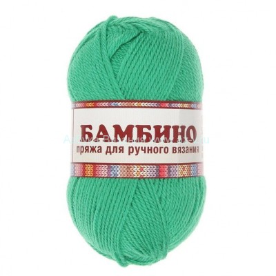 Пряжа &quot;Бамбино&quot;, трава 044, шерсть меринос 35%, акрил 65%, 50 г.