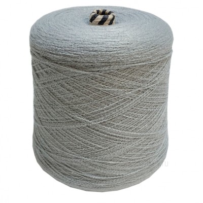 Пряжа в бобине Турция, букле серый 2057, 100% акрил, Nm 28/2