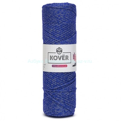 Шнур 2 мм, 520/0 василек  , акрил + люрекс