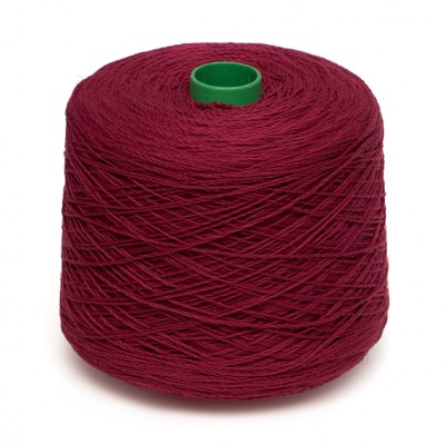 Пряжа в бобине, Zegna Baruffa Summer PePe, фуксия 170947, 82% хлопок, 8% шёлк, 10% кашемир