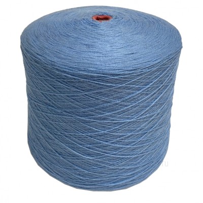 Пряжа в бобине Турция, голубой 1144, 100% акрил, Nm 28/2