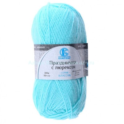 Пряжа &quot;Праздничная&quot;, лёд 073, ПАН 48%, акрил 48%, метанит 4%, 50 г.