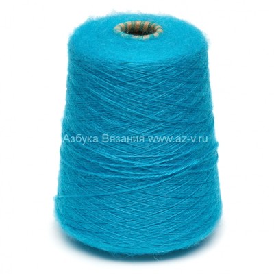 Пряжа в бобине, бирюза 147, FILATI RICCIO, 50% кидмохер, 30% полиамид, 20% полиакрил