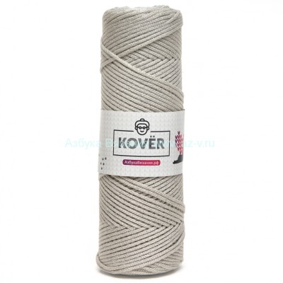 Шнур 2 мм, 565/5 кокосовое молоко, акрил + люрекс