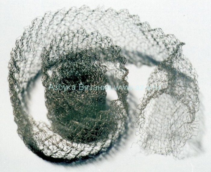 Гофрирование вязанной проволки