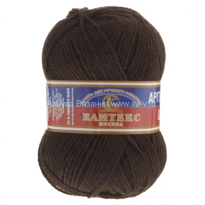 Пряжа &quot;Аргентинская шерсть&quot;, шоколад 063, шерсть 100%, 100 г.