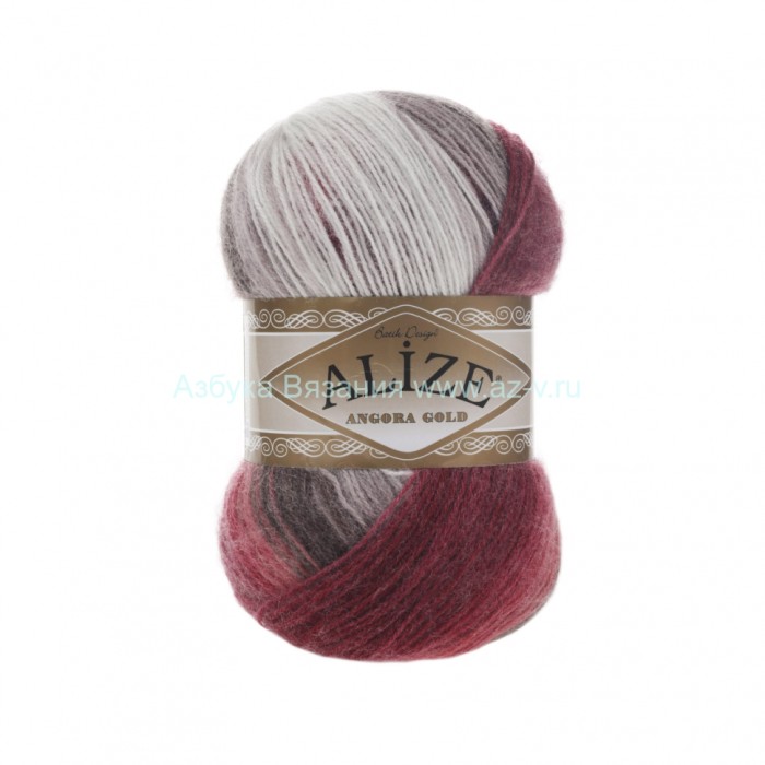 Пряжа Alize Angora Gold Batik 1984, 20% шерсть, 80% акрил, 100 гр