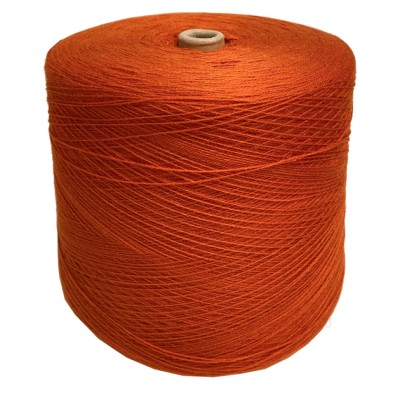 Пряжа в бобине Турция, оранжевый 9556, 100% акрил, Nm 28/2
