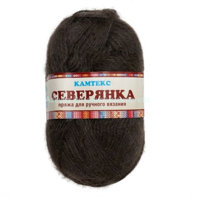 Пряжа &quot;Северянка&quot;, маренго 137, шерсть 30%, вербл. шерсть 5%, акрил 65%, 100 г.