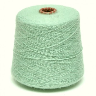 Пряжа в бобине, ментол 118, FILATI RICCIO, 50% кидмохер, 30% полиамид, 20% полиакрил