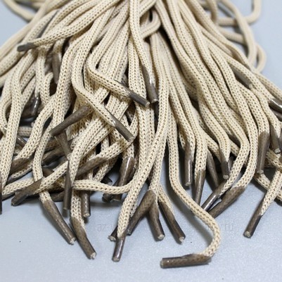 Шнур для пакетов, ПП, 5 мм., 65 см., белый
