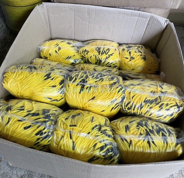 Шнур для пакетов, ПП, 5 мм., желтый