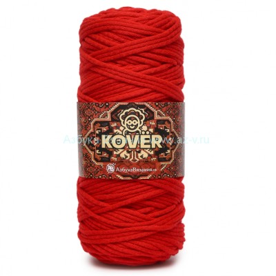 Шнур 5 мм, 513/2 красный мак, акрил