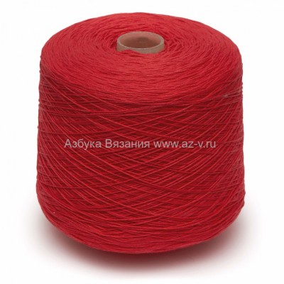 Пряжа в бобине, красный 1460 coto, Loro Piana COT-ONE-SILK, 80% хлопок, 20% шёлк