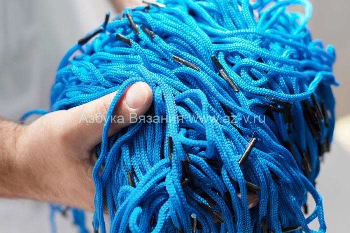 Шнур для пакетов, ПП, 5 мм., светло-голубой