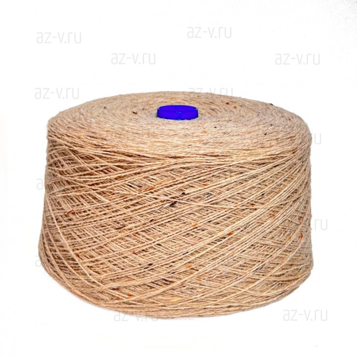 Пряжа в бобине, Zegna Baruffa Fancy yell, 725406 беж, 100% меринос
