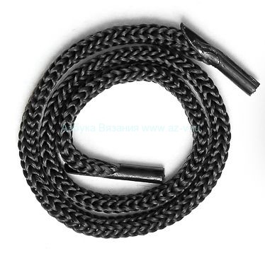 Шнур для пакетов, ПП, 5 мм., чёрный
