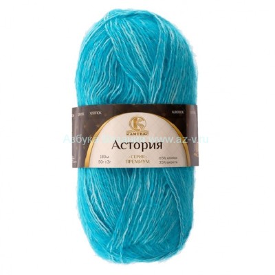 Пряжа &quot;Астория&quot;, меланж 10 409, хлопок 65%, шерсть 35%, 50 г.