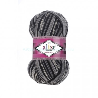 Пряжа Alize Superwash Comfort Socks, 2695, 75% шерсть, 25% полиамид, 100 гр.