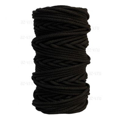 Шнур хлопковый для шитья ср. жесткости 5 мм., горький шоколад, AZ 5-SH-1060