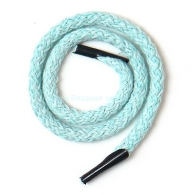 Шнур для пакетов, хлопок, 5 мм., мятный
