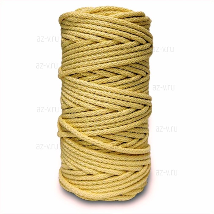 Шнур хлопковый для шитья ср. жесткости 5 мм., желтый, AZ 5-SH-1231