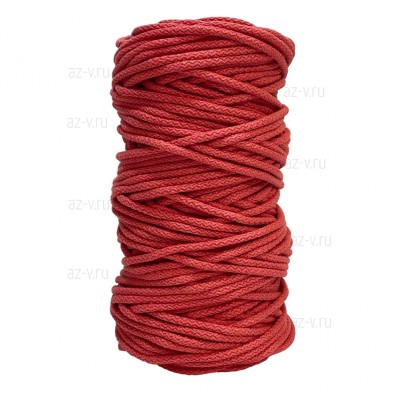 Шнур хлопковый для шитья ср. жесткости 5 мм., коралл, AZ 5-SH-1360