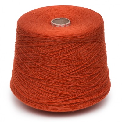 Пряжа в бобине, рябиновый 332/2, 30% шерсть, 70% акрил, 31/2, Пинск