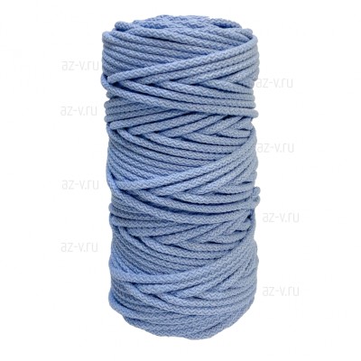 Шнур хлопковый для шитья ср. жесткости 5 мм., лёд, AZ 5-SH-117