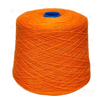 Пряжа в бобине, Zegna Baruffa Fiammato, апельсин 442572, 100% меринос