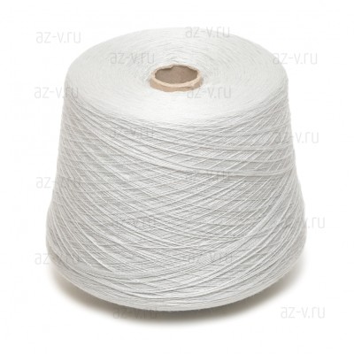 Пряжа в бобине, серебристо-серый 307/3, 30% шерсть, 70% акрил, 31/2, Пинск
