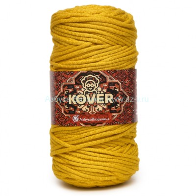 Шнур 5 мм, 822/6 желтый бархат, акрил