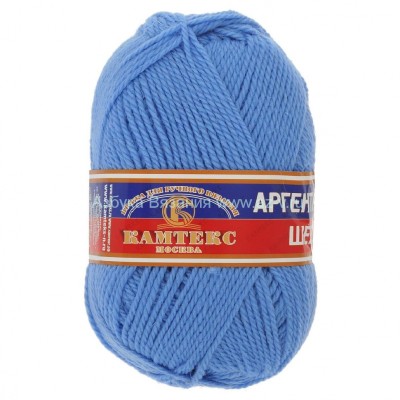 Пряжа &quot;Аргентинская шерсть&quot;, голубой 015, шерсть 100%, 100 г.