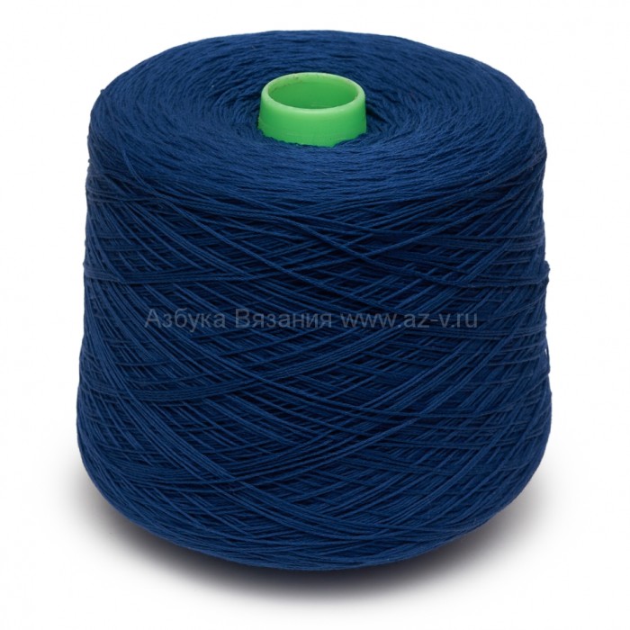 Пряжа в бобине, синий 2730 coto, Loro Piana COT-ONE-SILK, 80% хлопок, 20% шёлк